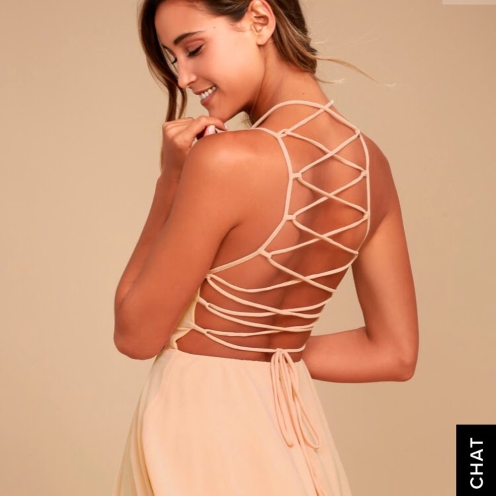 Lulu’s lace up homecoming dress